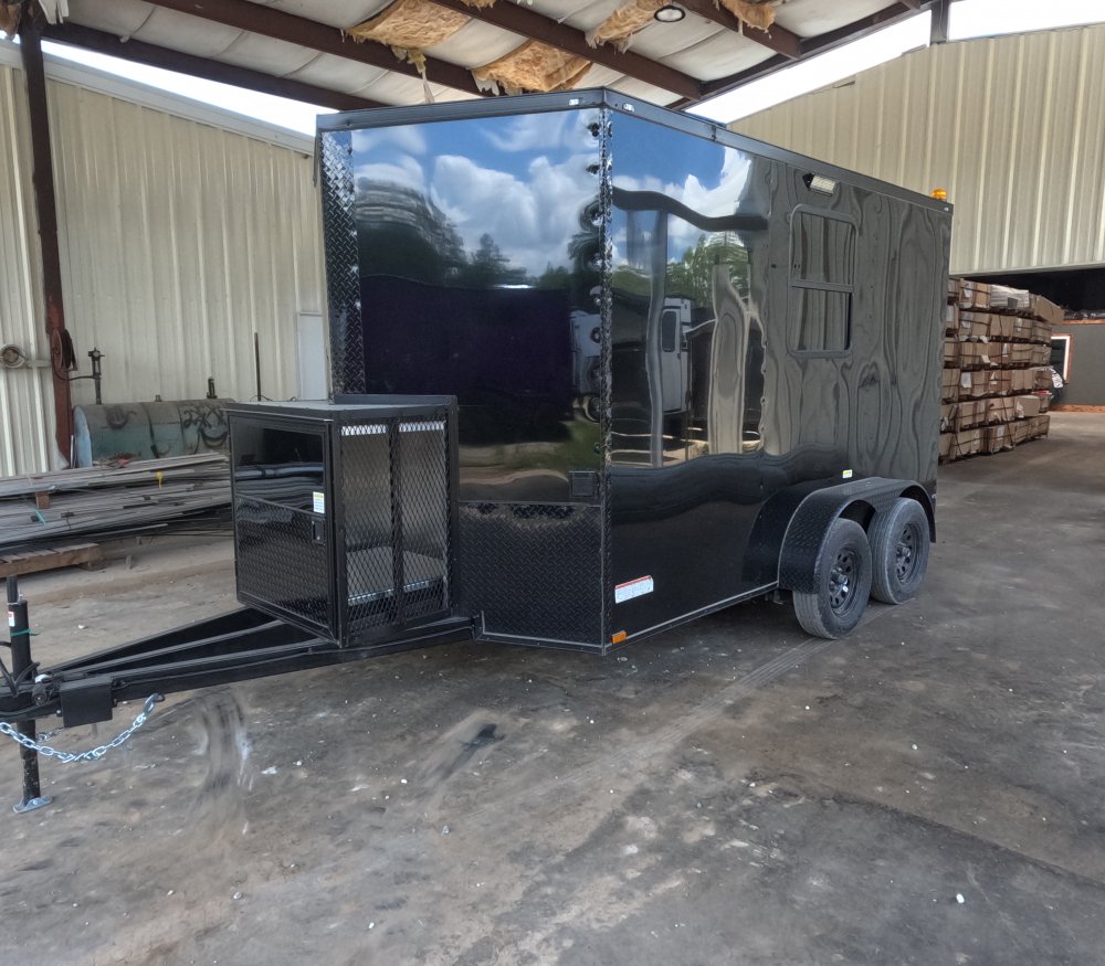 7'x12' Quality Cargo Fiber Splicing Trailer