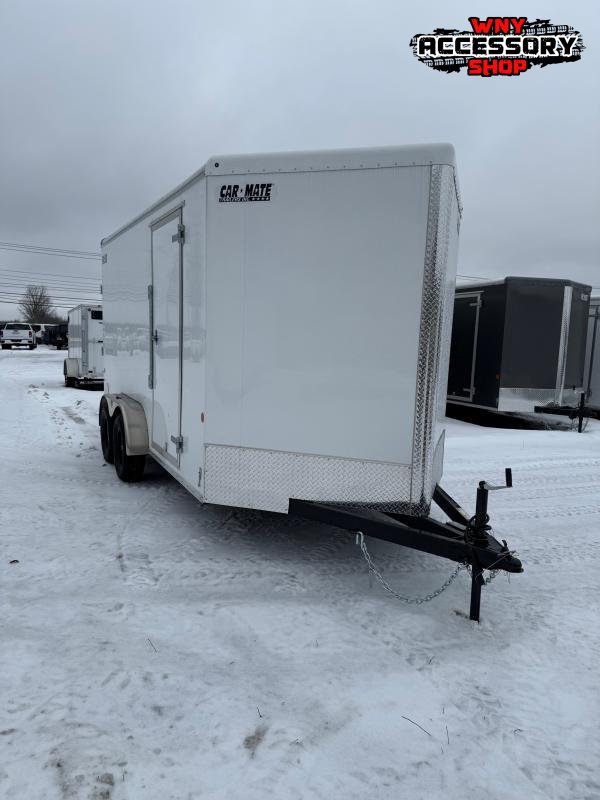 2025 Car Mate Trailers 7X12+6" EXTRA HEIGHT 7K W/RAMP Cargo / Enclosed Trailer
