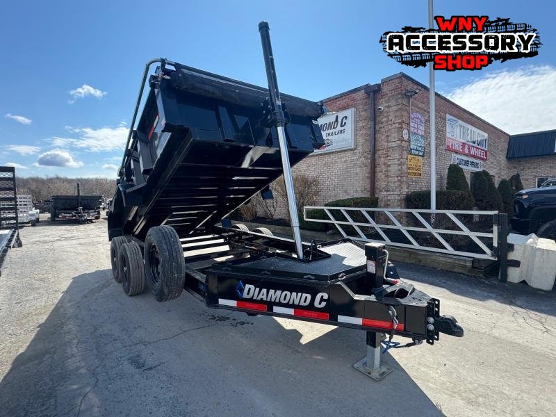 2025 Diamond C Trailers 7'X14' 14.9K TELESCOPIC W/2FT SIDES Dump Trailer