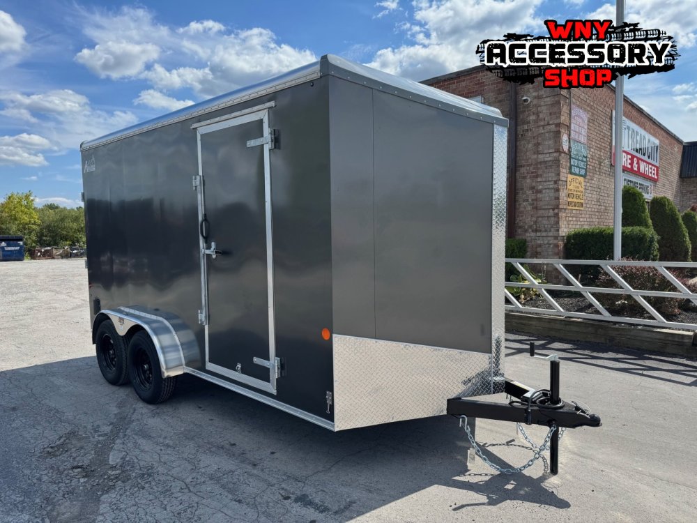 2025 Car Mate Trailers 7'X16'+12" EXTRA HEIGHT 7K W/RAMP Cargo / Enclosed Trailer