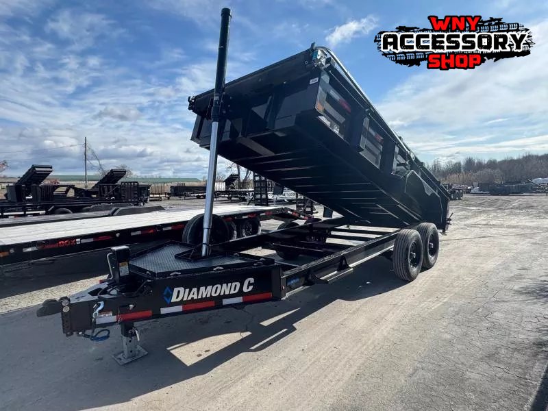 2025 Diamond C Trailers 7'X16' 14.9K TELESCOPIC W/44' SIDES Dump Trailer