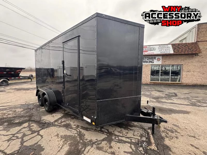 2025 Diamond Cargo 7X16+18" EXTRA HEIGHT 7K W/RAMP Cargo / Enclosed Trailer
