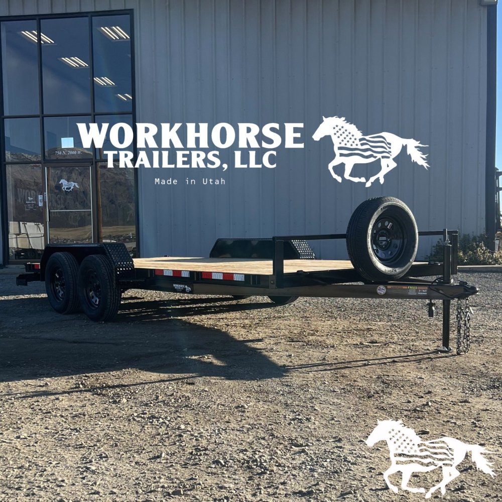 7x16' Tandem Car Hauler Value *SPARE TIRE INCLUDED* New 5ft Ramps