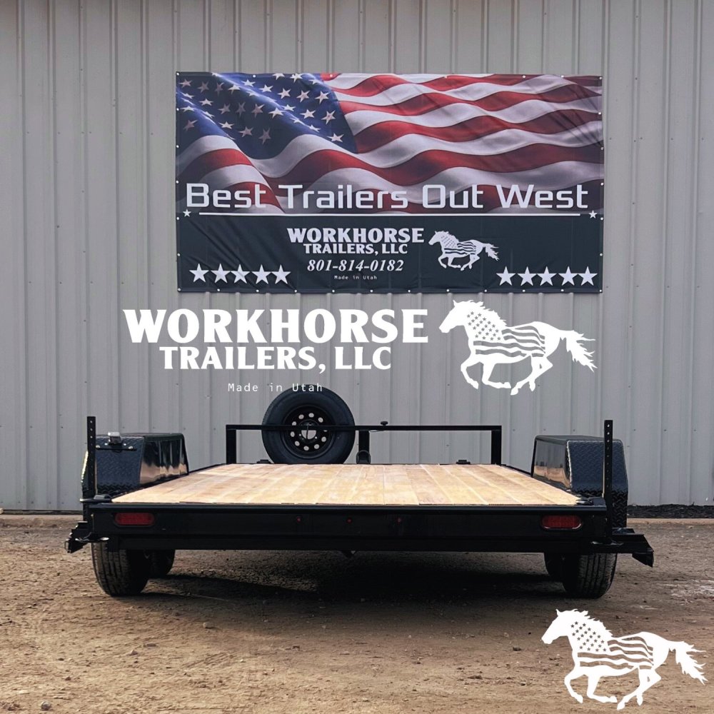 7x18 Tandem Car Hauler Value 10k **Free Spare**New 5ft Ramps