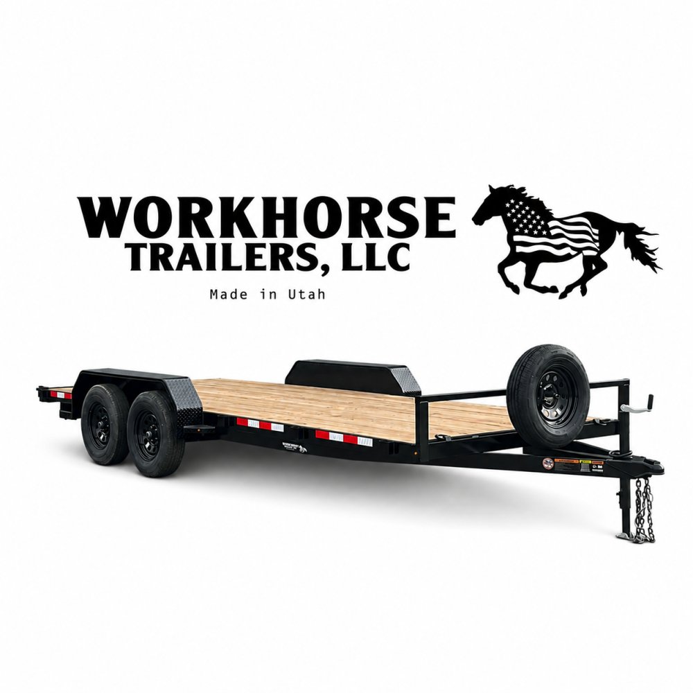 Workhorse 7x20' Value Model Car Hauler 7K Trailer-SPARE TIRE INCLUDED