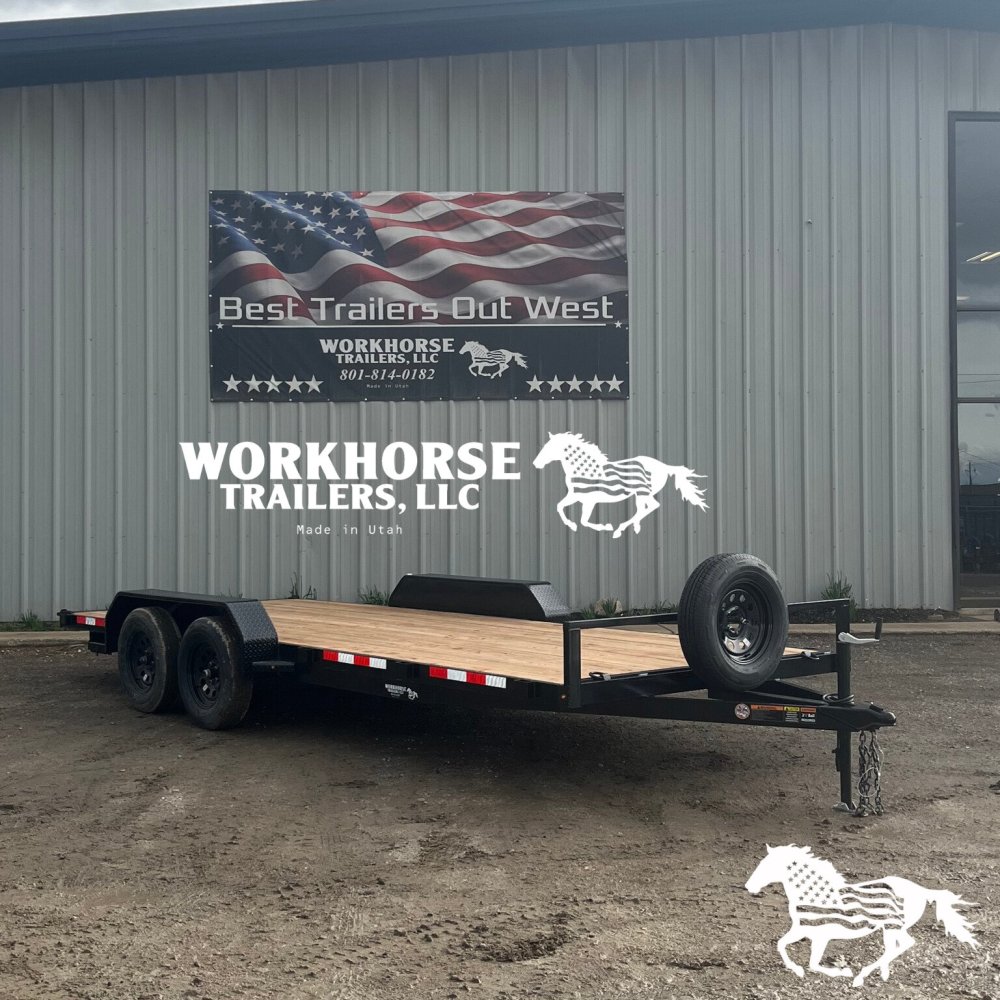 7'X18' Tandem Value Car Hauler *SPARE TIRE INCLUDED* 5ft Ramps