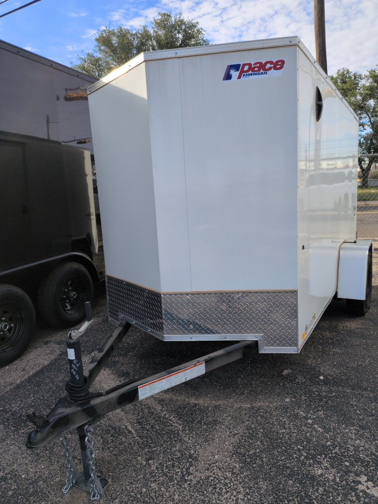 2025 Pace American 5X10 Single w/ side door V-nose Cargo Trailer