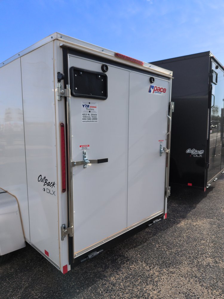 2025 Pace American 5X10 Single w/ side door V-nose Cargo Trailer