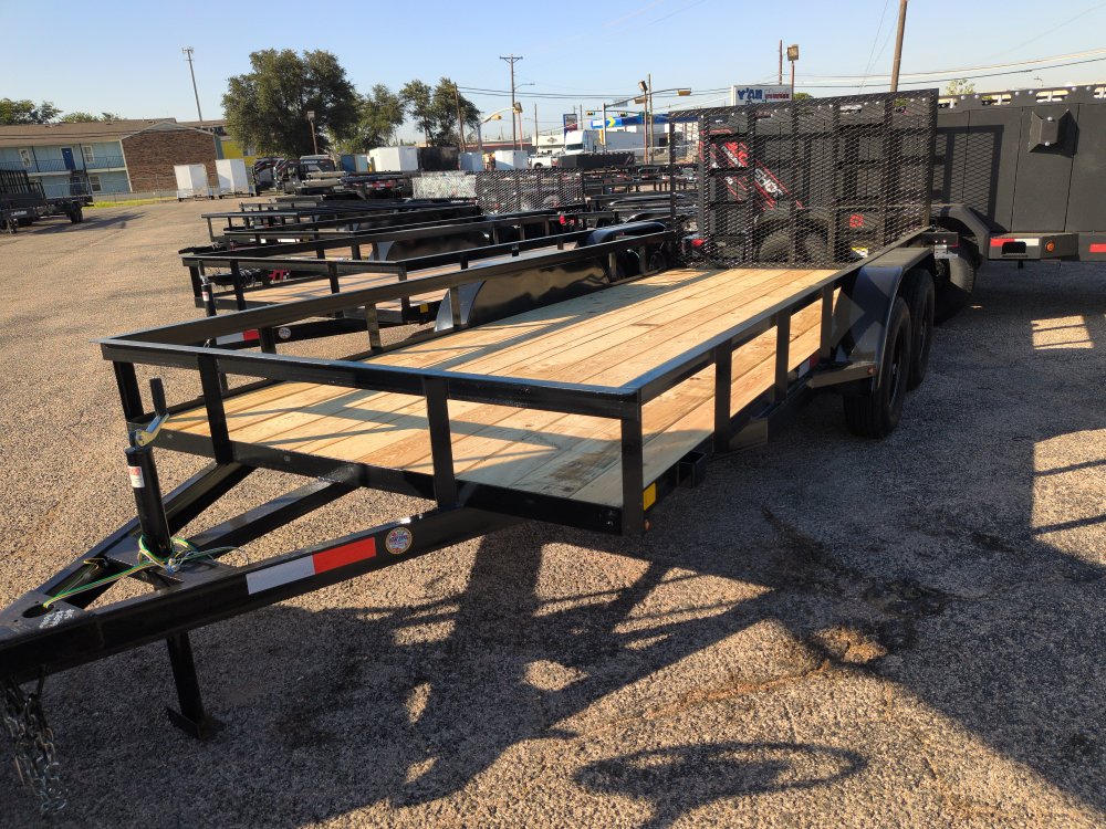 2026 C&M 76x16 4'Gate Utility Trailer