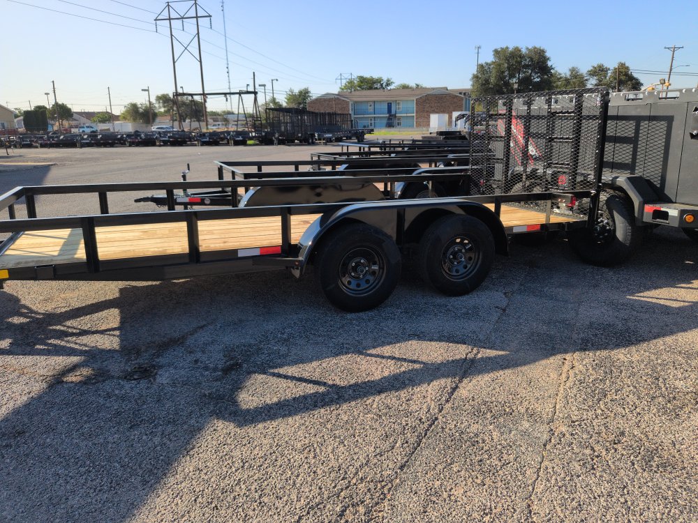 2026 C&M 76x16 4'Gate Utility Trailer
