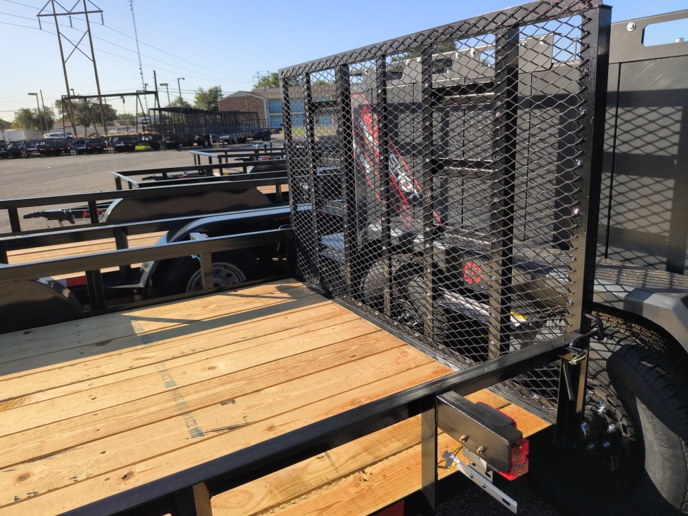 2026 C&M 76x16 4'Gate Utility Trailer