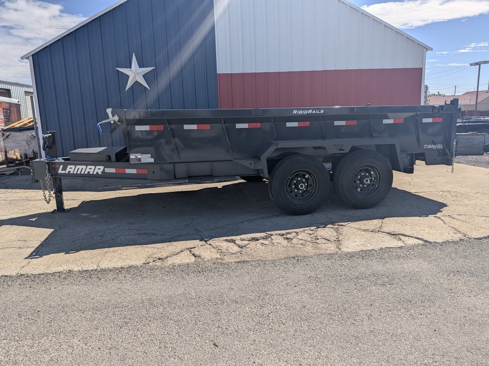2026 Lamar Trailers 83x14 14K 24" sides Dump Trailer W/ SPARE