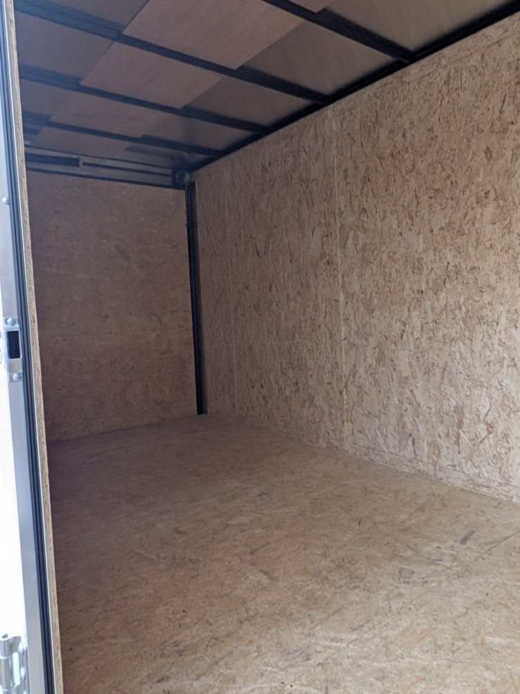 2027 Pace American 7x14 White Tandem Drop Gate Cargo Trailer