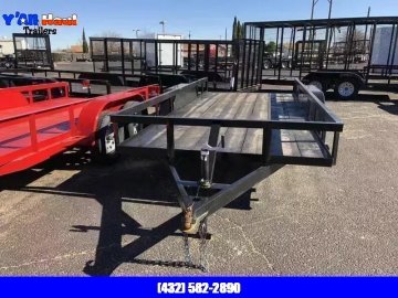 2026 C&M 76x16 Slide in Ramps Utility Trailer