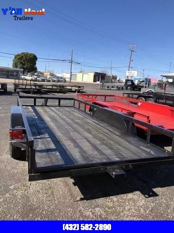 2026 C&M 76x16 Slide in Ramps Utility Trailer
