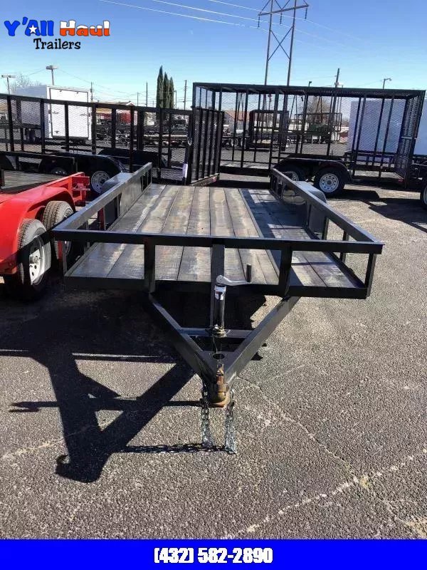 2026 C&M 76x16 Slide in Ramps Utility Trailer