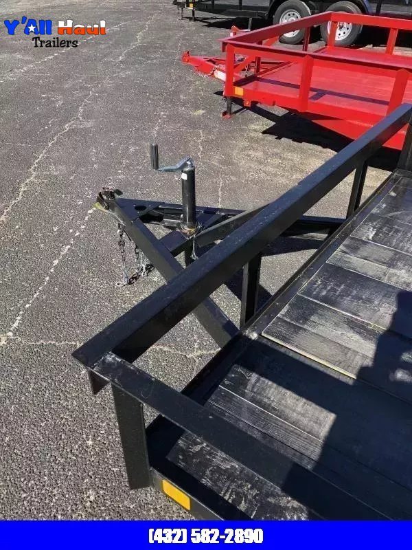 2026 C&M 76x16 Slide in Ramps Utility Trailer