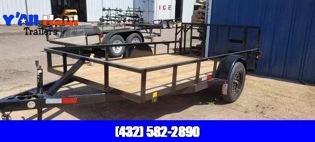 2026 C&M 76x12 Single Dovetail Gate Utility Trailer