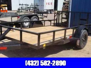 2026 C&M 76x12 Single Dovetail Gate Utility Trailer
