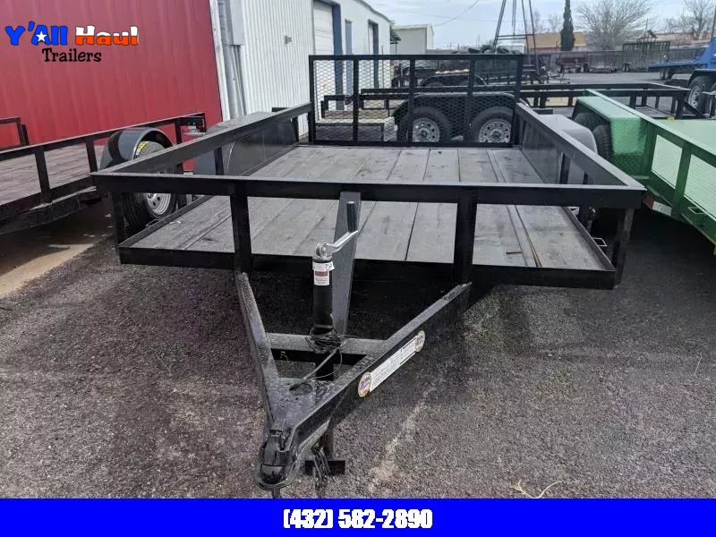 2025 C&M 76X12 Dove tail Gate Utility Trailer
