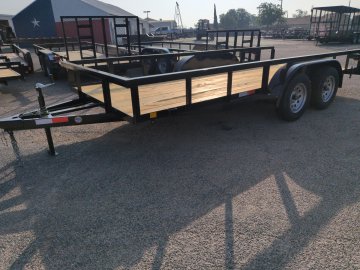 2026 C&M 76x16 Pipe Top Utility Trailer