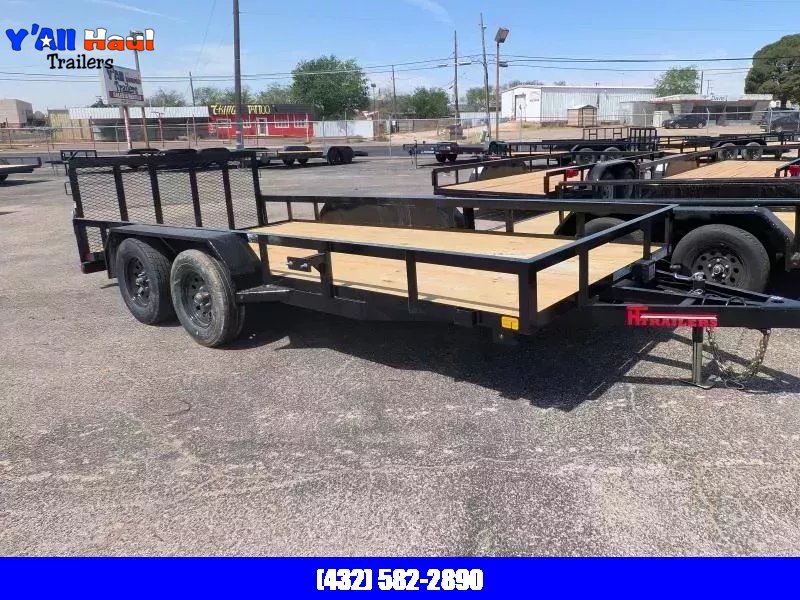 2026 HT Trailers 83x16 Dovetail Gate Utility Trailer w/ spare