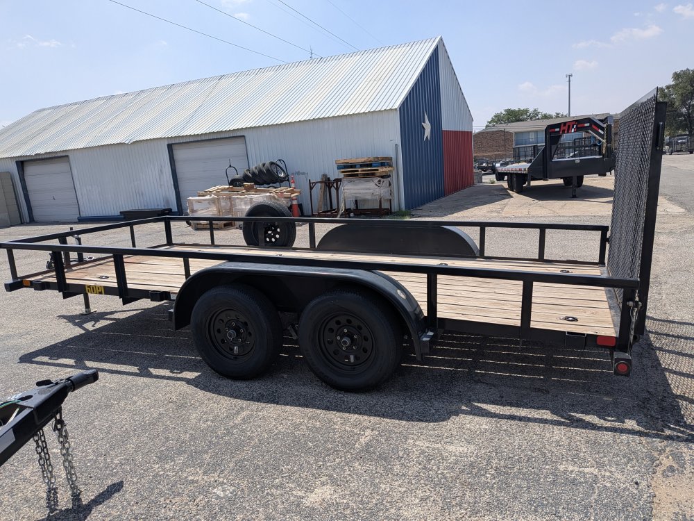 USED 2022 Big Tex 77x16 'Gate PT Brakes LED Spare tire