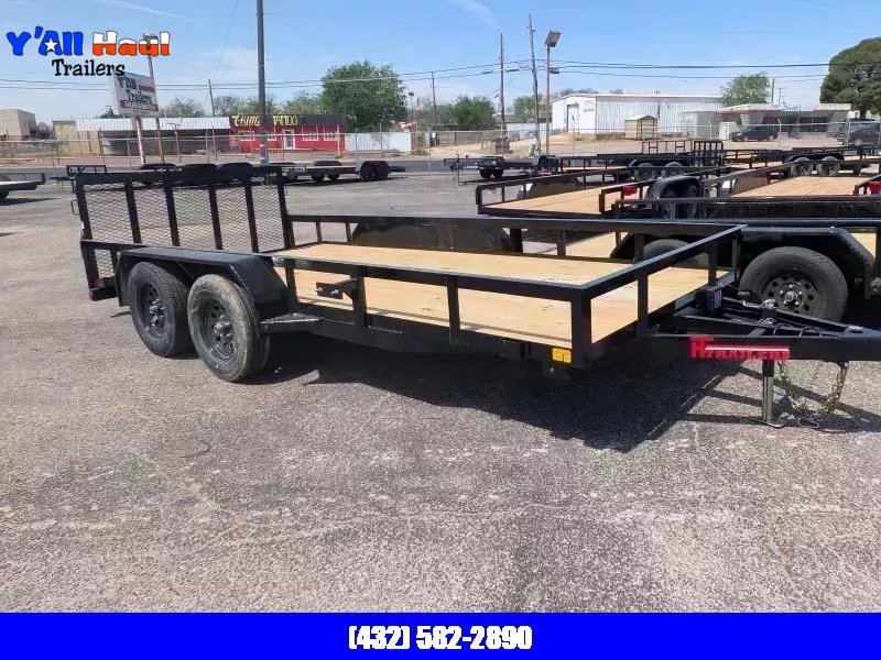 2026 HT Trailers 83x16 Dovetail Gate Utility Trailer w/ spare