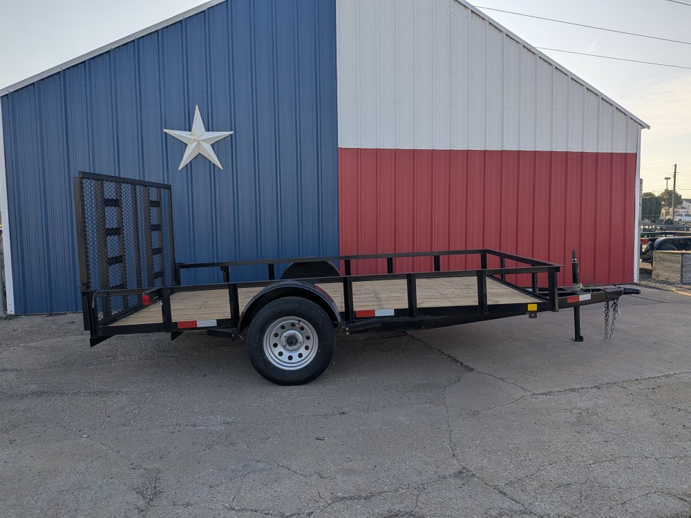 2026 C&M 76x12 Single 4'Gate Utility Trailer