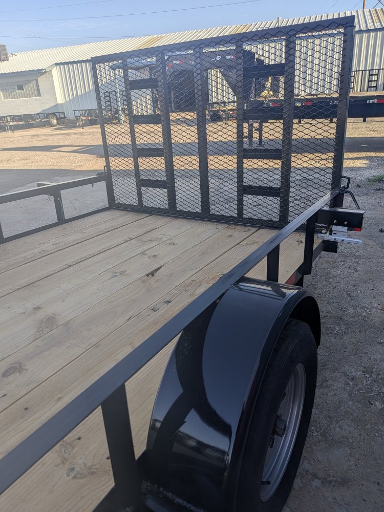 2026 C&M 76x12 Single 4'Gate Utility Trailer