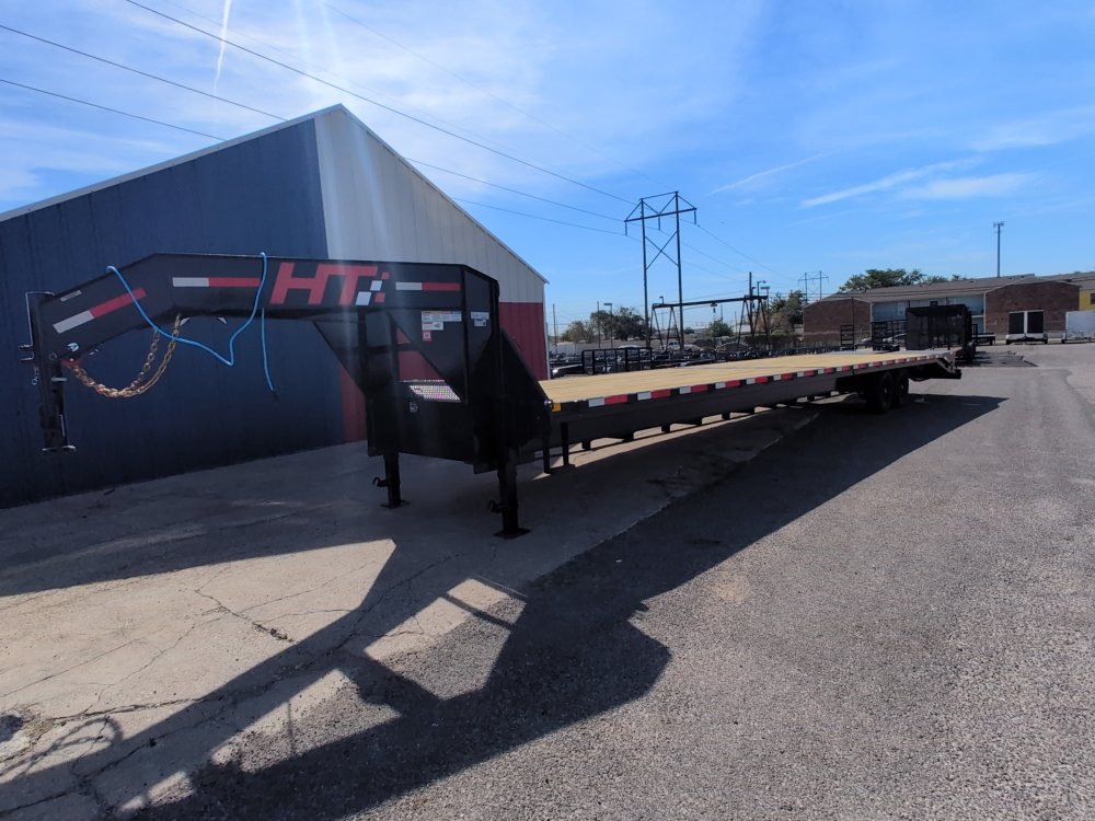 2027 HT Trailers 102X40 Gooseneck 7K axles Monster Ramps
