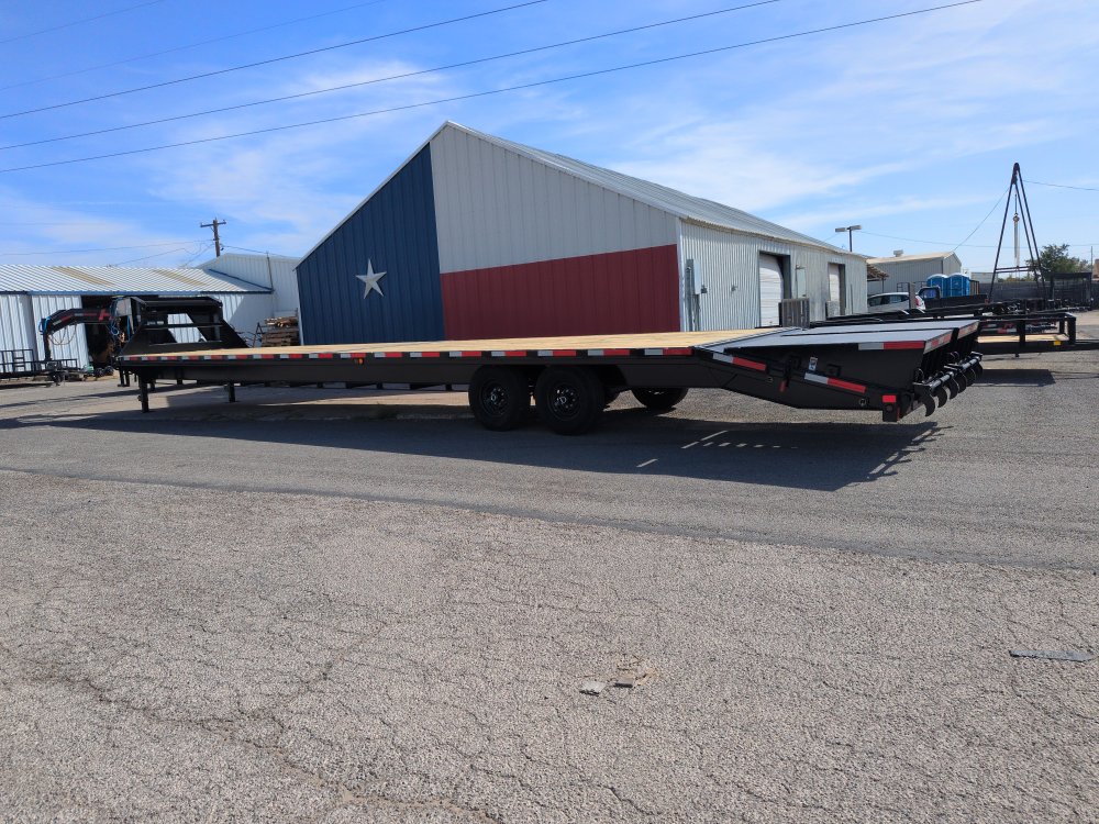 2027 HT Trailers 102X40 Gooseneck 7K axles Monster Ramps