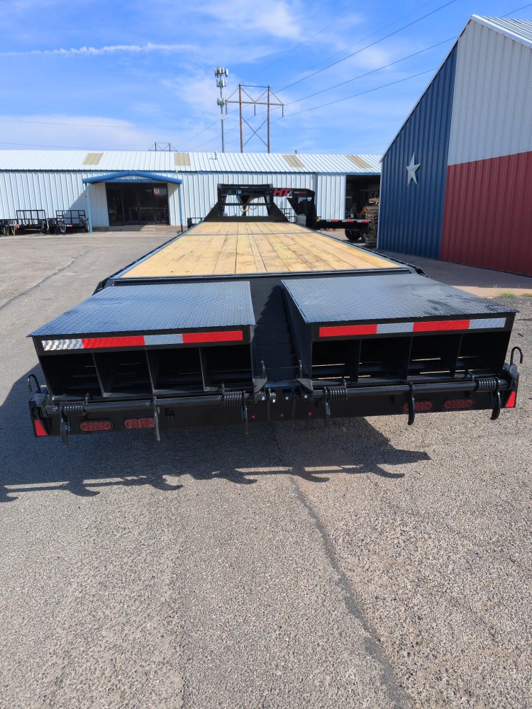 2027 HT Trailers 102X40 Gooseneck 7K axles Monster Ramps