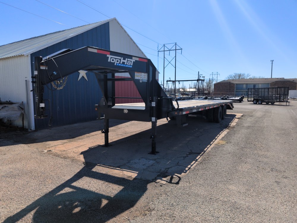 USED 2024 Top Hat 102x36 Gooseneck Hutch Suspension, Mega Ramps