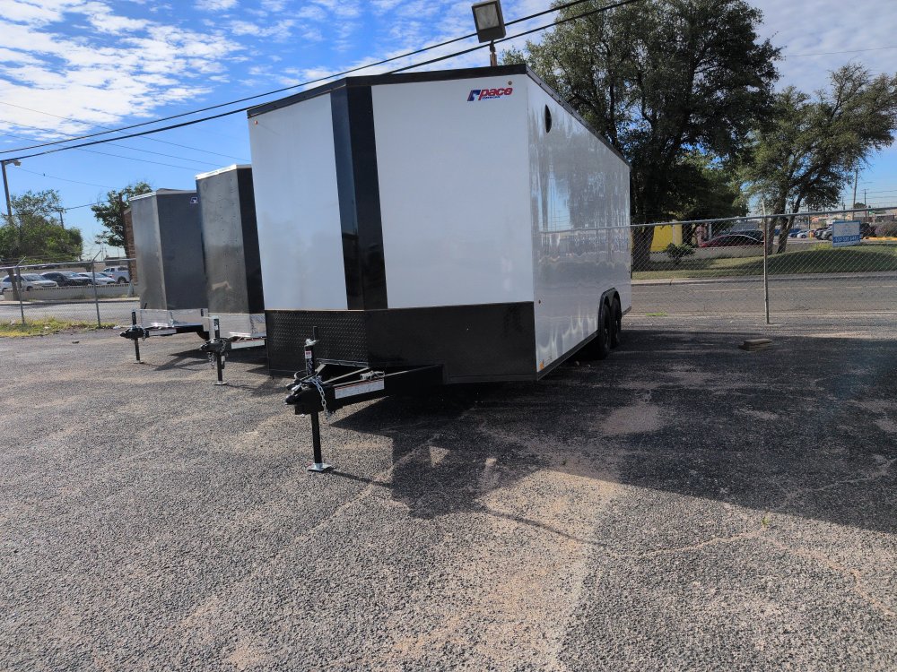 2026 8.5X20 Outback DLX Flat Top V-Nose car Hauler 10K