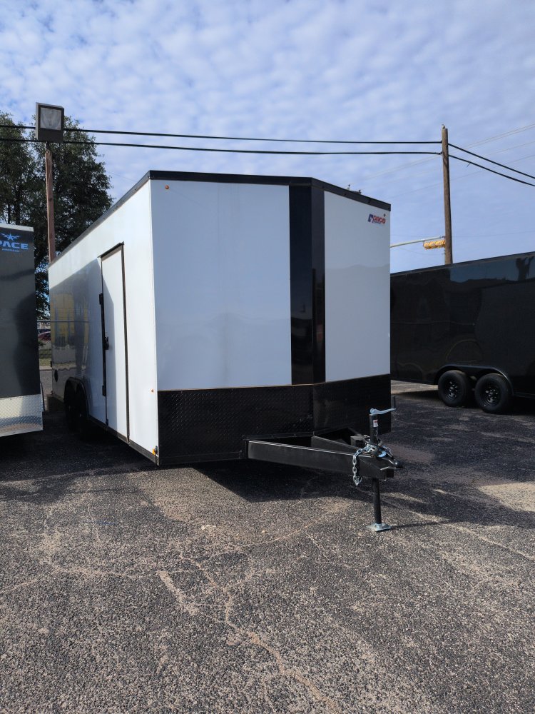 2026 8.5X20 Outback DLX Flat Top V-Nose car Hauler 10K