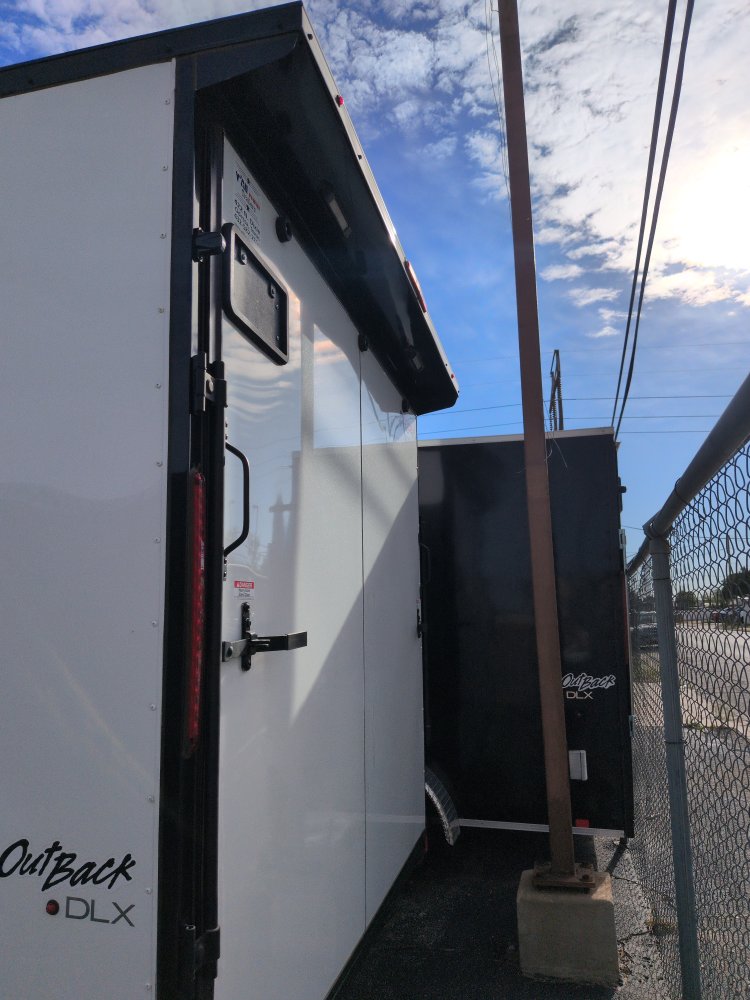 2026 8.5X20 Outback DLX Flat Top V-Nose car Hauler 10K