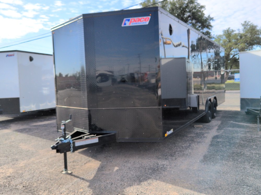 2026 8.5X24 Outback DLX Flat Top V-Nose car Hauler 10K