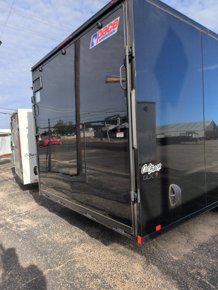 2026 8.5X24 Outback DLX Flat Top V-Nose car Hauler 10K