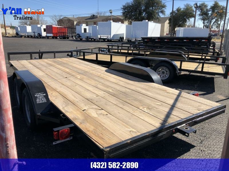 2026 C&M 82x20 W/ Brake Steel Floor Car Hauler RED