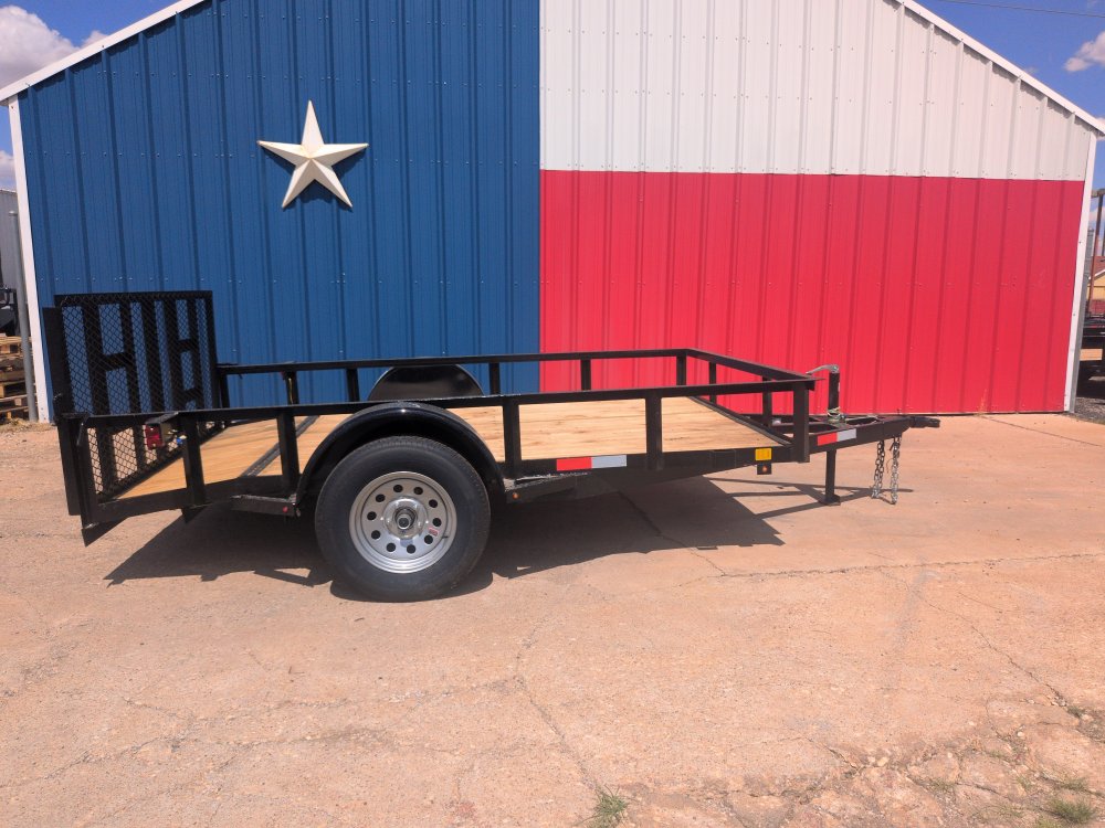 2026 C&M 76x10 Dovetail Gate Utility Trailer
