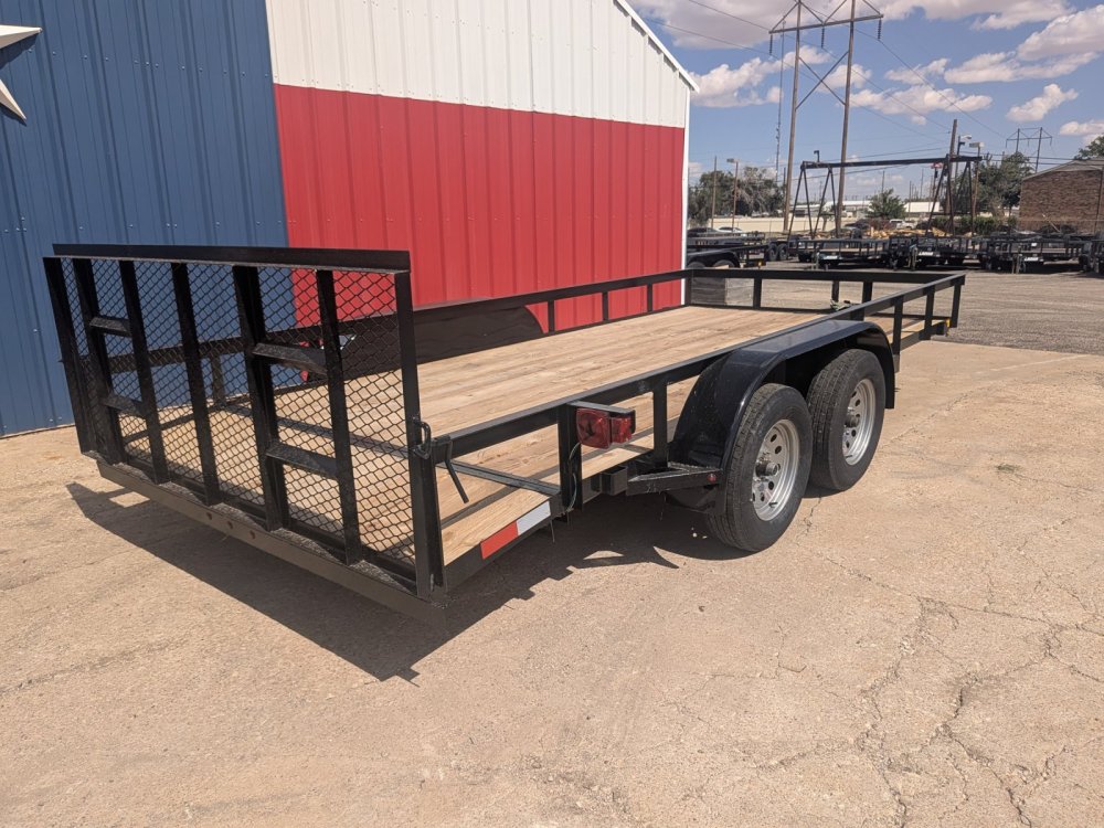 2026 C&M 76X16 Tandem Dovetail Gate Utility