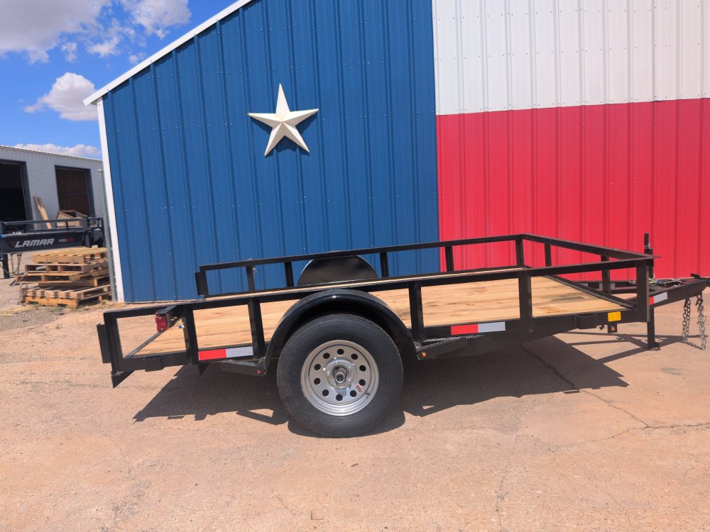 2026 C&M 76x10 Single Utility Trailer