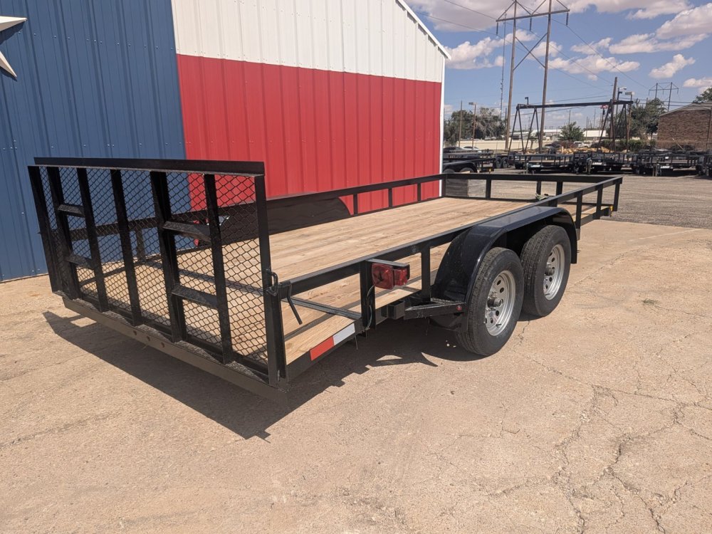 2026 C&M 76X16 Tandem Dovetail Gate Utility