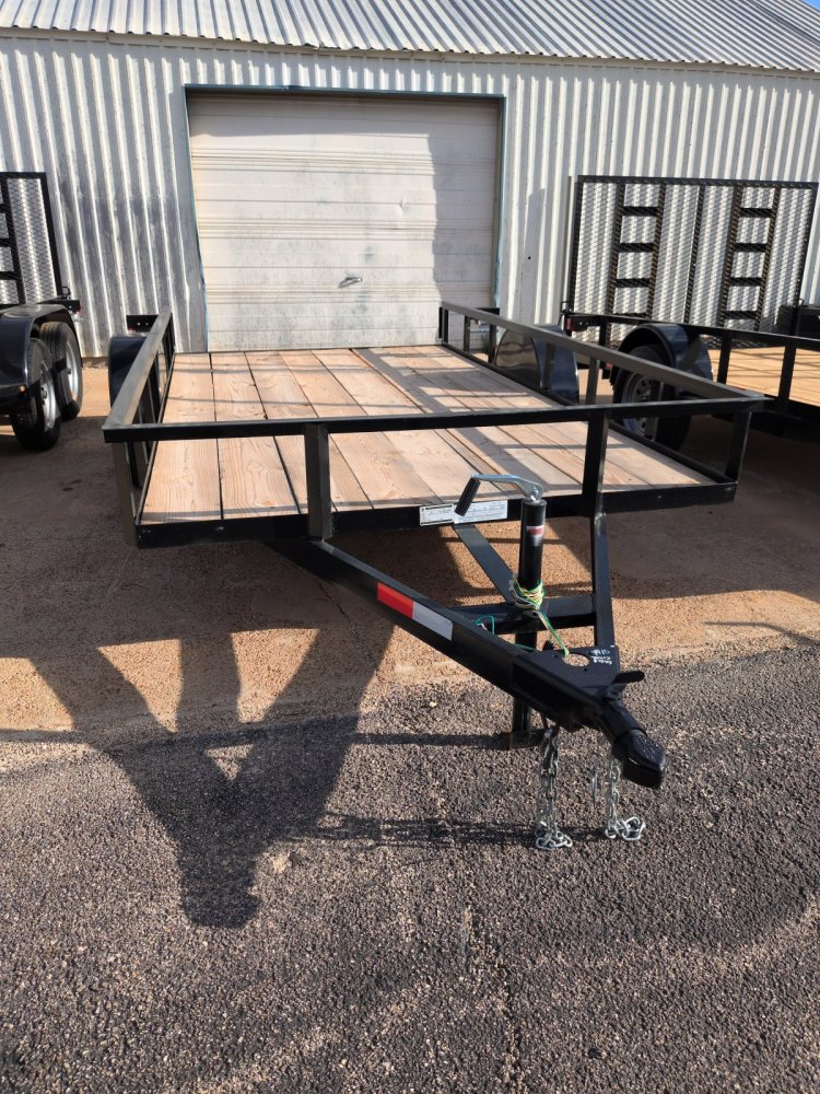 2026 C&M 76x12 Single Utility Trailer
