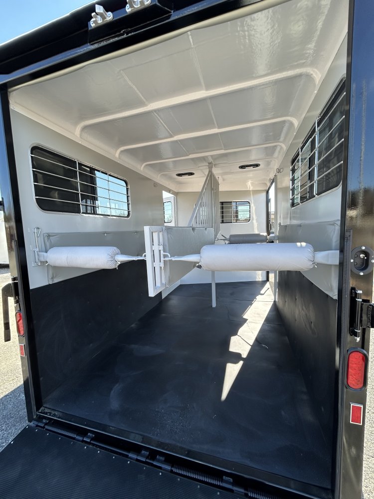 New 2026 Hawk Trailers 2 Horse w/Dress & Side Ramp 7'8" Tall