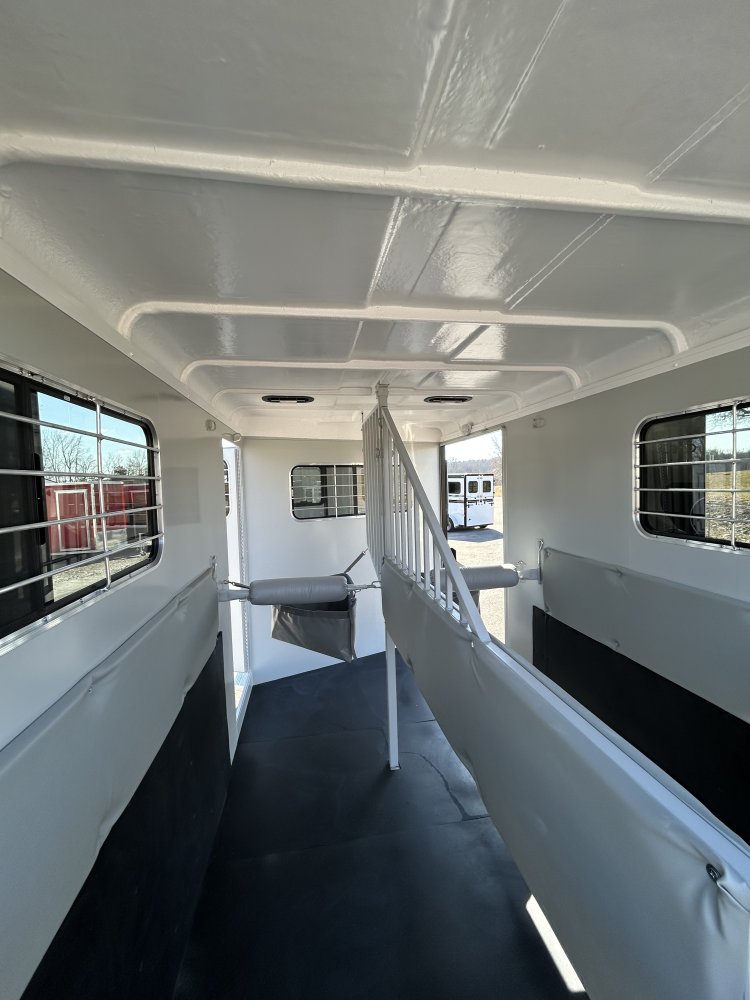 New 2026 Hawk Trailers 2 Horse w/Dress & Side Ramp 7'8" Tall