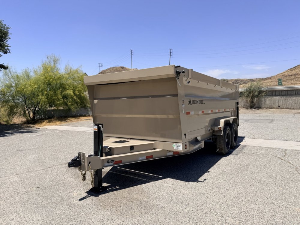 7x16 Iron Bull DTB14 Fully Loaded Dump Trailer | 48" High Sides | 14,999 LB GVWR