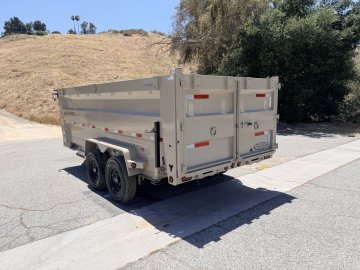7x16 Iron Bull DTB14 Fully Loaded Dump Trailer | 48" High Sides | 14,999 LB GVWR