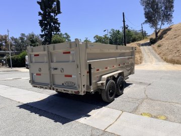 7x16 Iron Bull DTB14 Fully Loaded Dump Trailer | 48" High Sides | 14,999 LB GVWR
